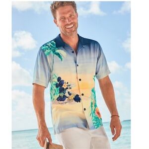 Tommy Bahama x Disney Sunset Island 100% Silk Mickey and Mini - Size XXL